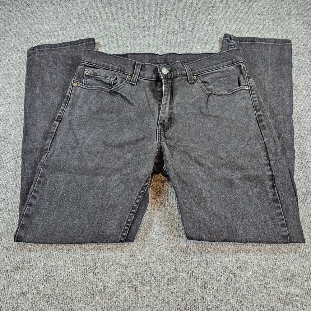 Levi's 511 Mens 32x29 (32x30 Tag) Black Slim Fit Stretch Denim Jeans Casual